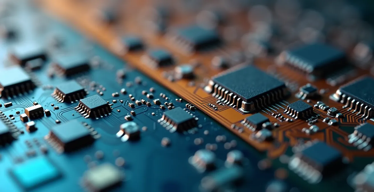 Comparación visual de velocidad de actualizaciones entre móvil libre y de operadora, mostrando circuitos limpios frente a otros más antiguos.