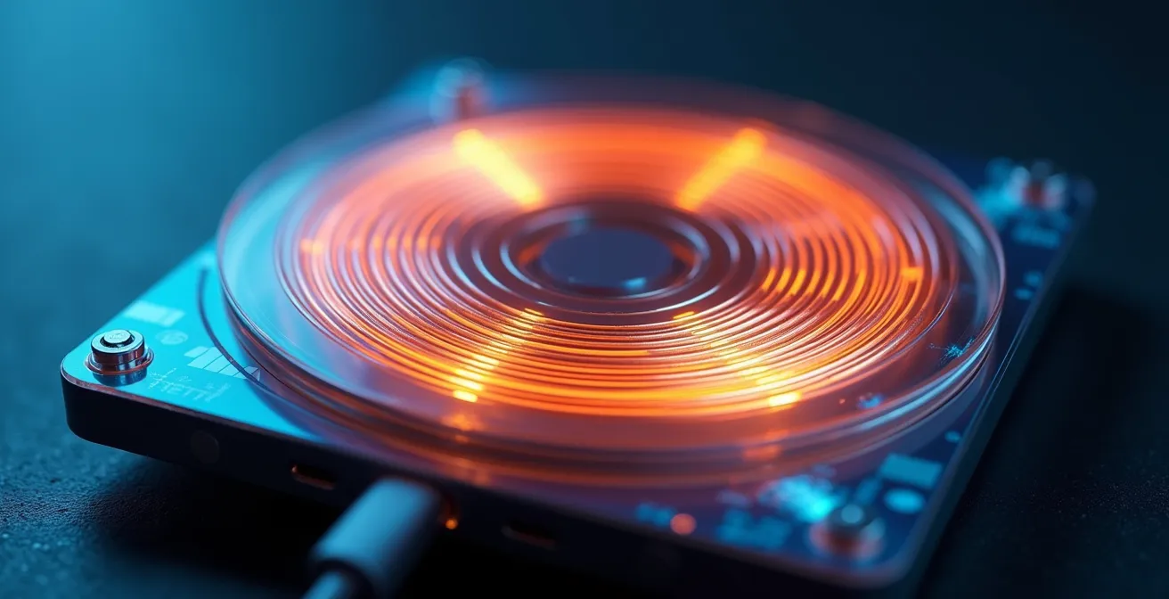 Detalle macro de bobinas de inducción alineadas con indicadores de calor