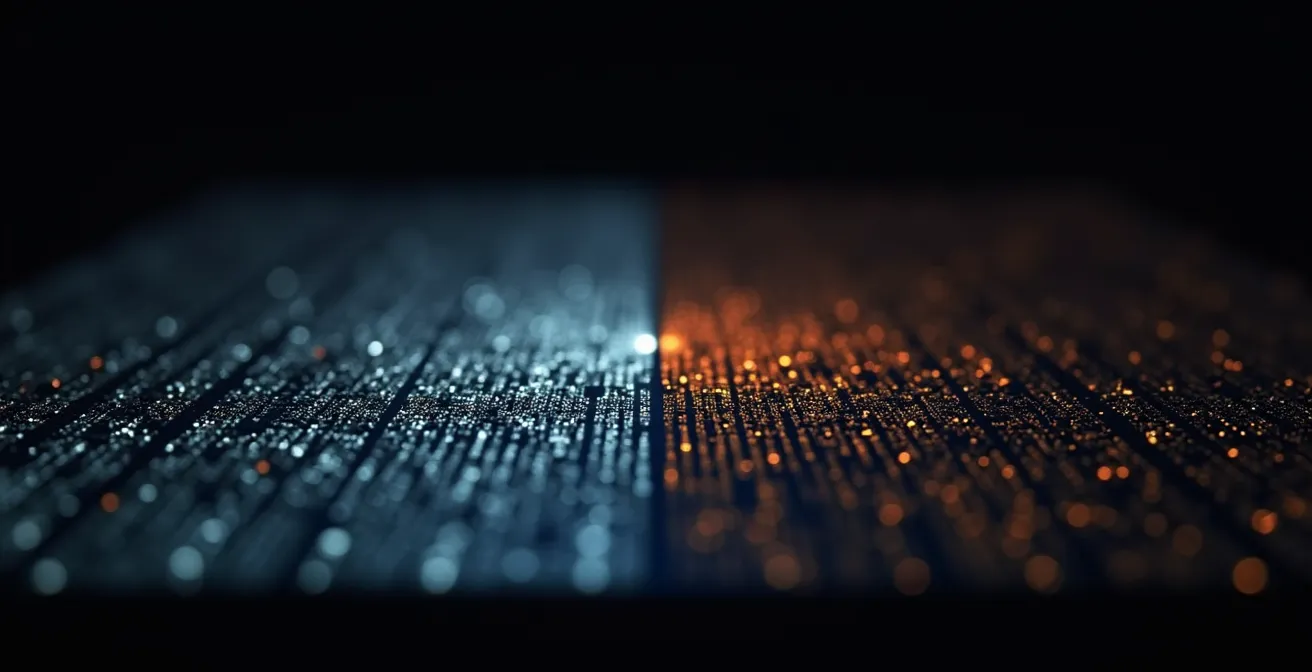 Comparación visual del consumo de batería entre modo claro y oscuro en pantallas OLED durante navegación GPS