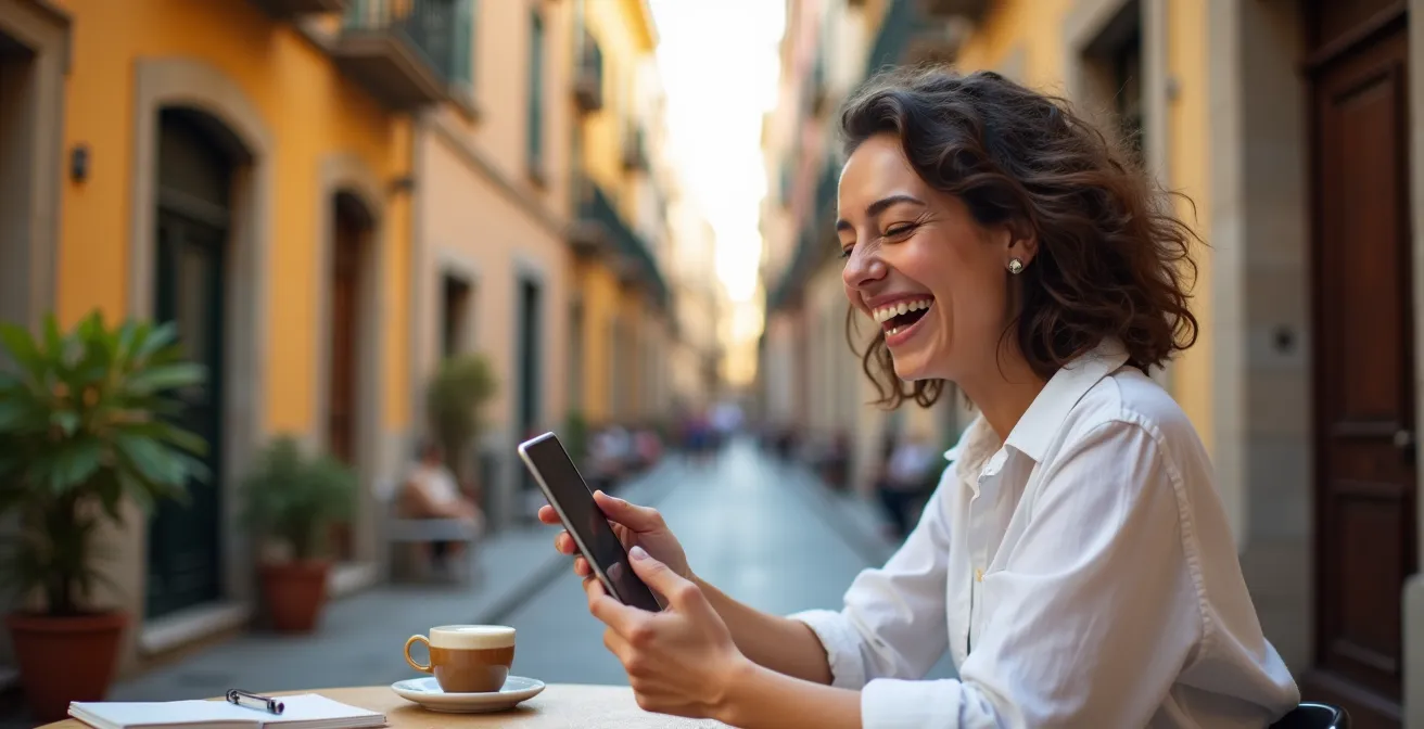 Comparación visual entre perfil natural y vívido en fotografía mediterránea