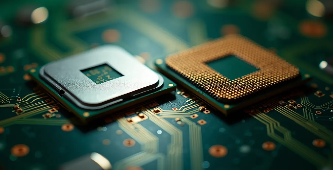 Comparación de eficiencia energética entre procesadores de gama alta y media