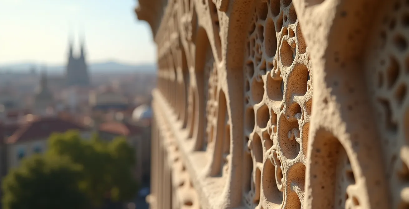 Detalle arquitectónico capturado con Super Res Zoom mostrando la nitidez excepcional